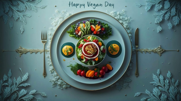 PSD world vegetarian day banner