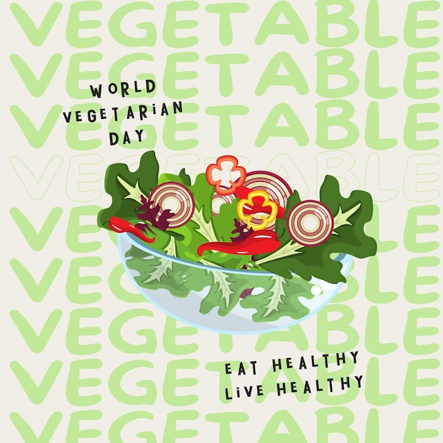 PSD world vegetarian day instagram post