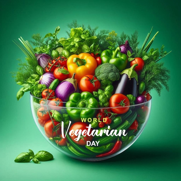 PSD world vegetarian day psd design template