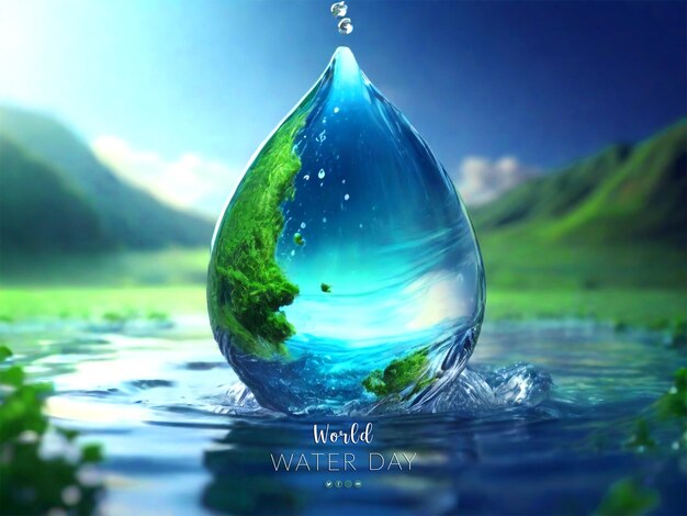 World Water Day Concept Background