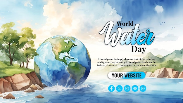 World Water Day Social Media Banner