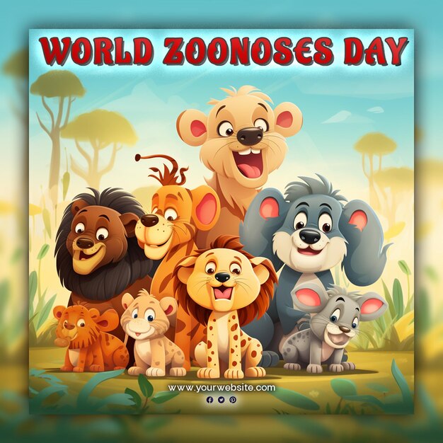 World Zoonoses day for social media post