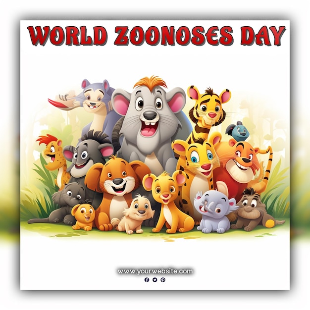 World Zoonoses day for social media post