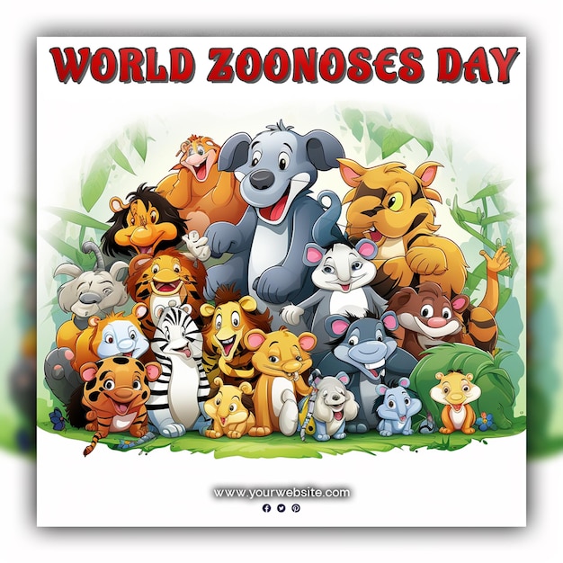 World Zoonoses day for social media post