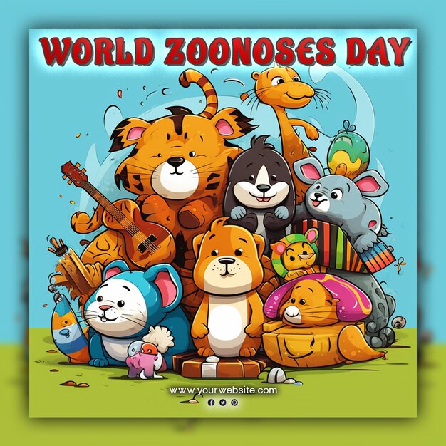 World Zoonoses day for social media post