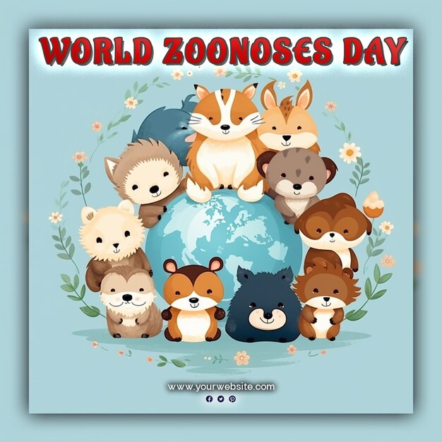 World Zoonoses day for social media post