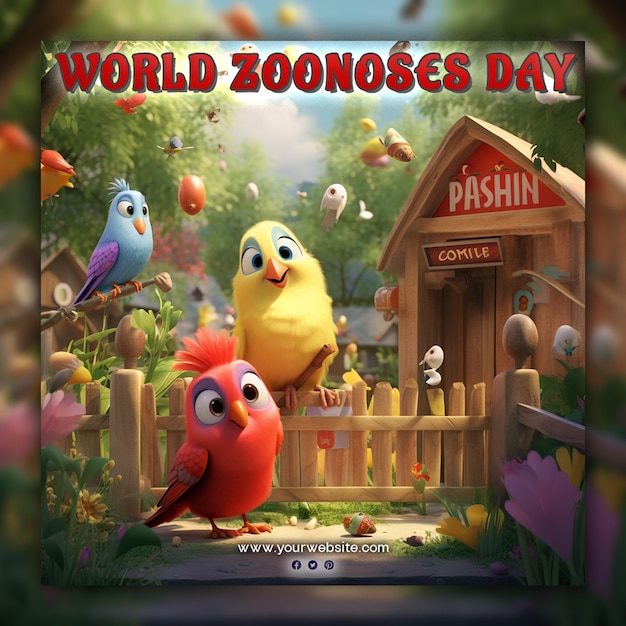 World Zoonoses day for social media post