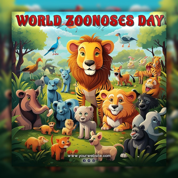 World Zoonoses day for social media post