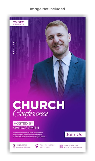 Worship social media instagram story template design