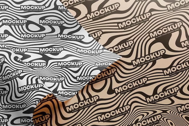 Wrapping paper mock-up design