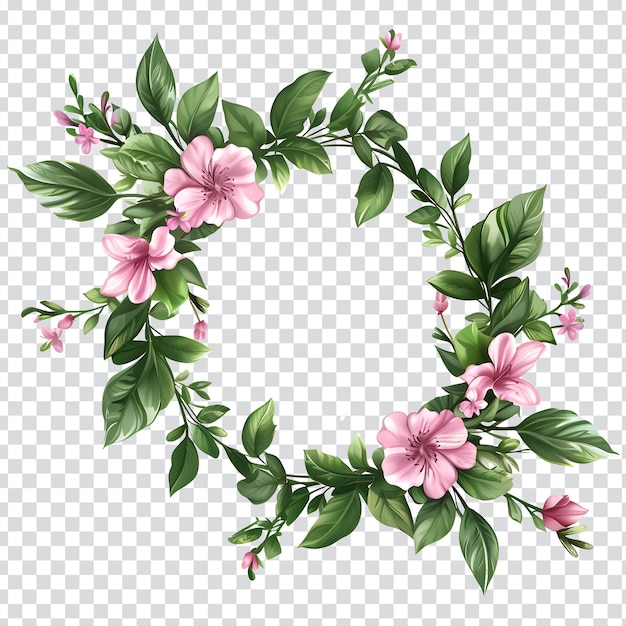 PSD a wreath of flowers with the word summer on it