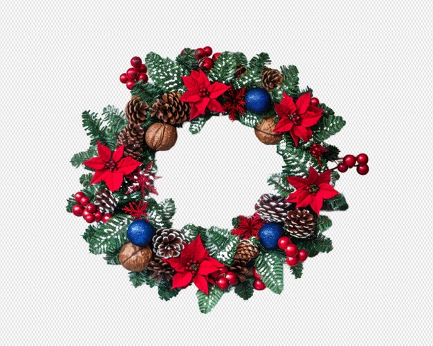 a wreath with the number x on it