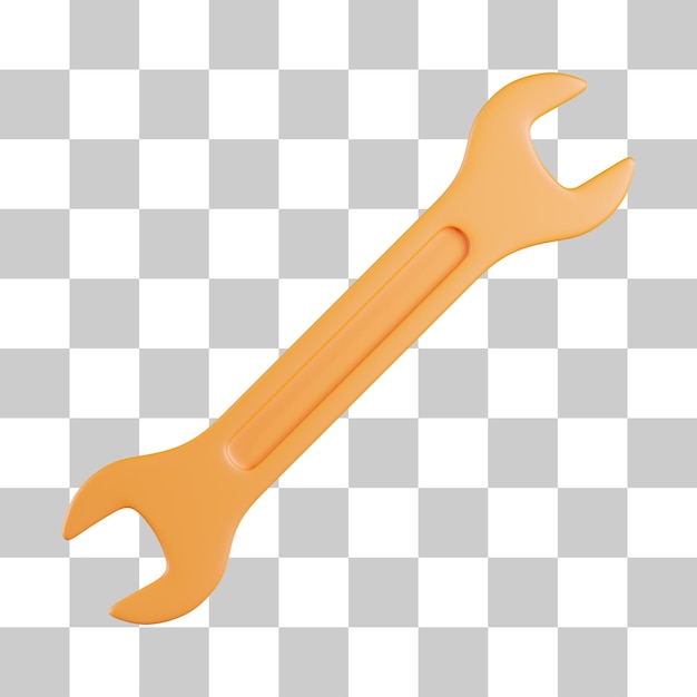 Wrench 3D Icon