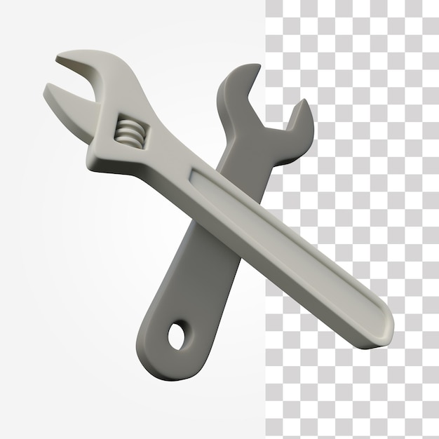 Wrench 3d icon