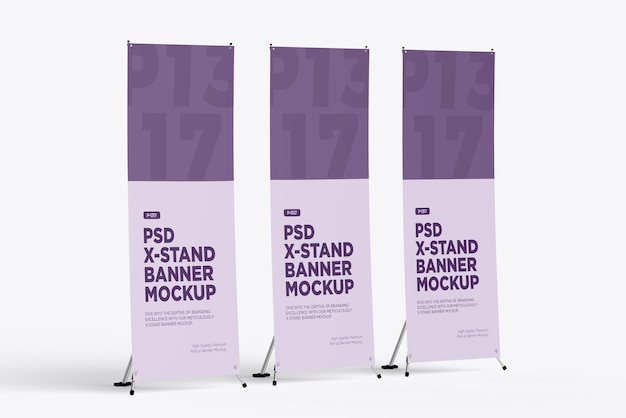 PSD x stand banner mockup