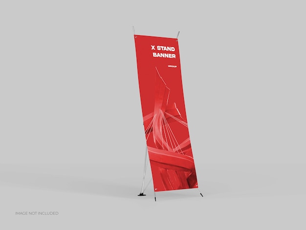 X Stand Banner Right Facing Mockup