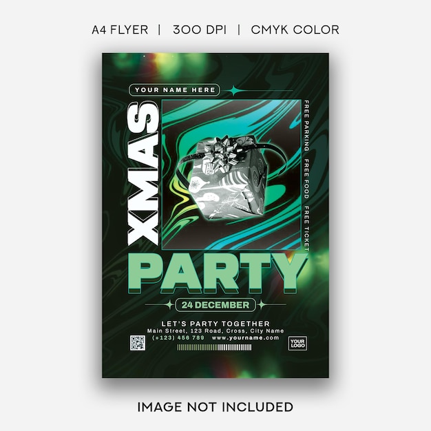 Xmas Party Flyer Template