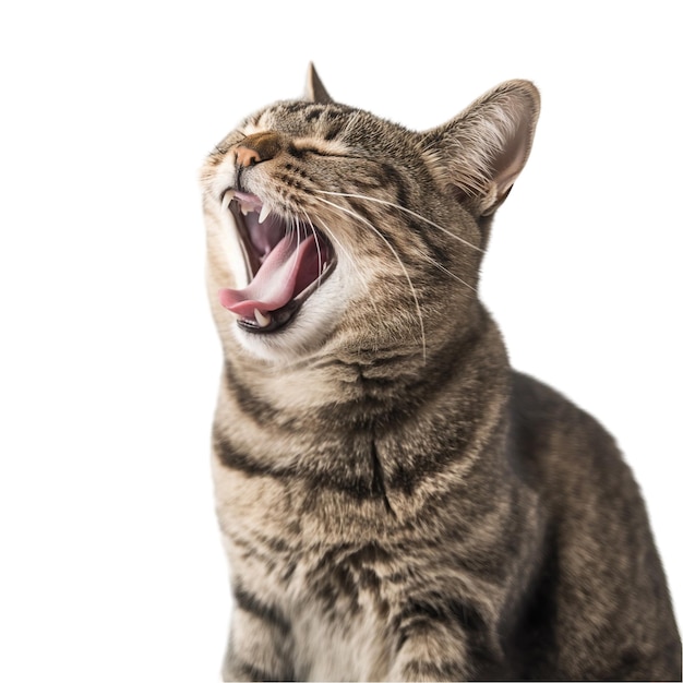 PSD yawning cat