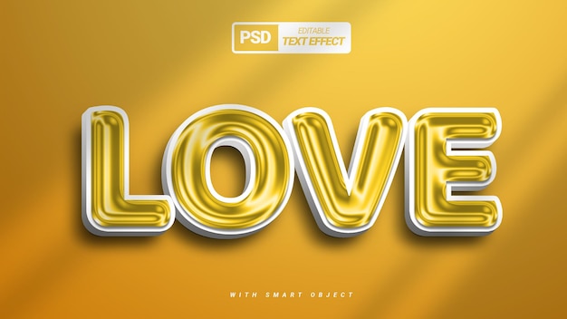 Yellow 3d cute editable text effect design