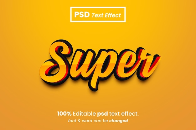 A yellow background with the word super on it