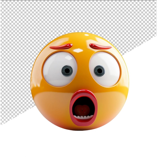 a yellow ball with a face that has a mouth that has the word angry on it