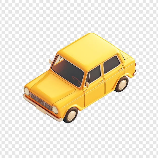 Yellow Car 3D Model