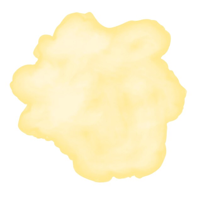 PSD yellow color blot watercolor stain color illustration backdrop for use in printing and web