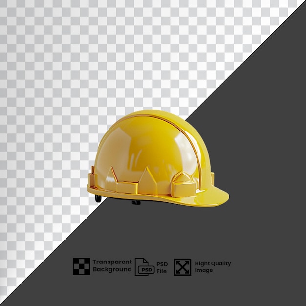 a yellow construction helmet is on a black background with a black background