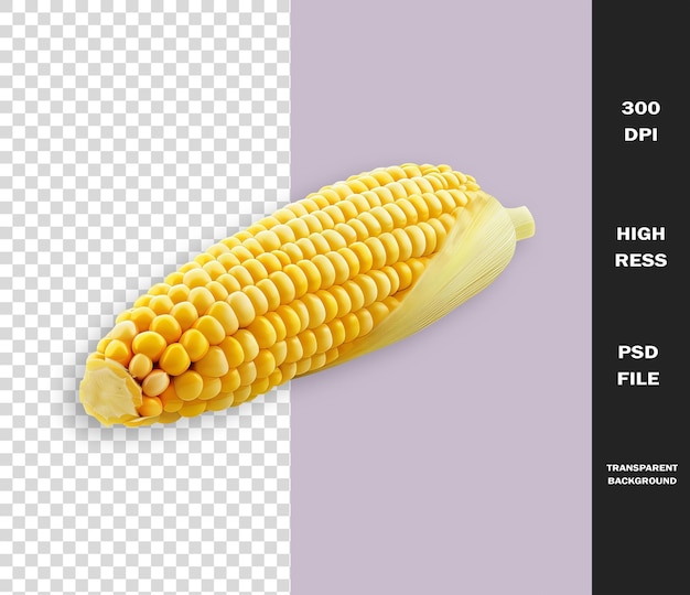 a yellow corn is shown on a screen with a picture of a corn