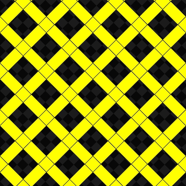 PSD a yellow diamond pattern with black squares on a black background