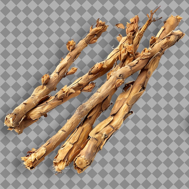 Yellow Dock Root Herb Type Rumex Crispus Form of Herb Dried Isolated Object on Clean Background