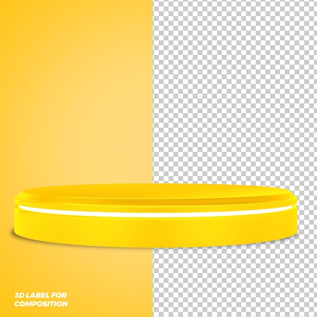 yellow frame 3d render