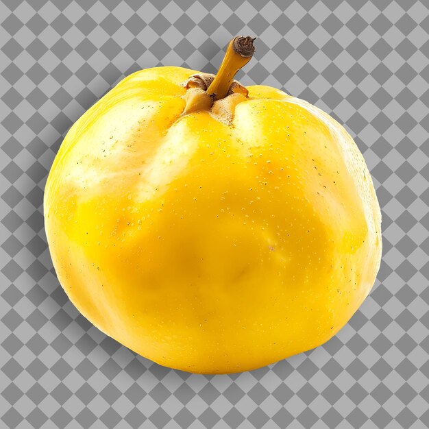 PSD a yellow fruit that is on a checkered background