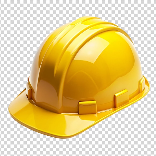 Yellow hard hat construction helmet Isolated on white background