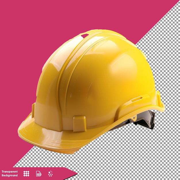 a yellow hard hat with a triangle on the front