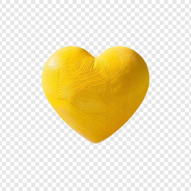 PSD yellow heart with a message on it