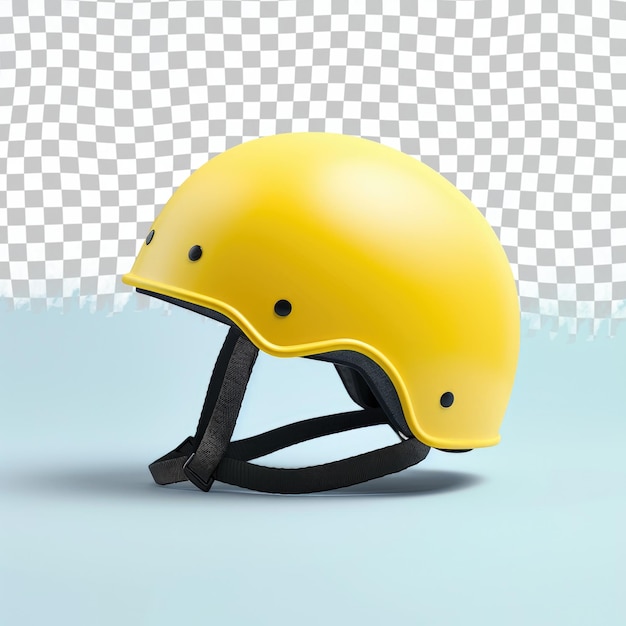 a yellow helmet with a black strap that says  goggles  on it