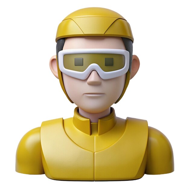 PSD a yellow helmet with goggles that says quot goggles quot