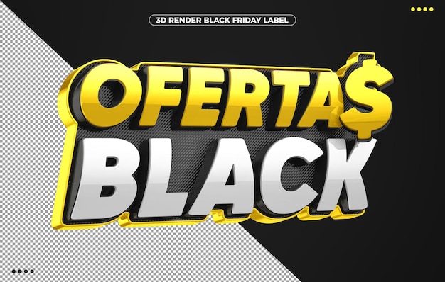 Yellow logo black offers for black friday