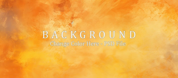 PSD yellow orange background with texture and distressed vintage grunge