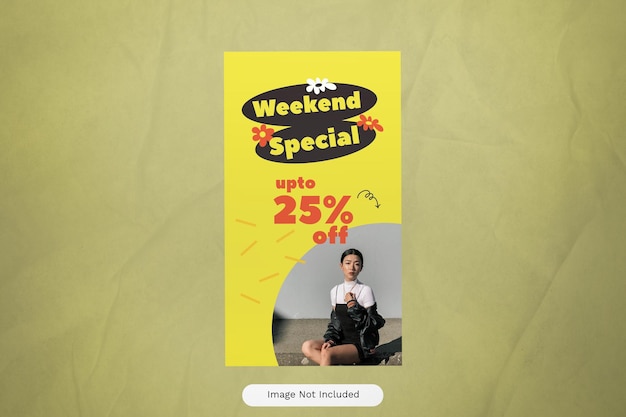 Yellow Playful Summer Weekend Special Sale Instagram Story 01