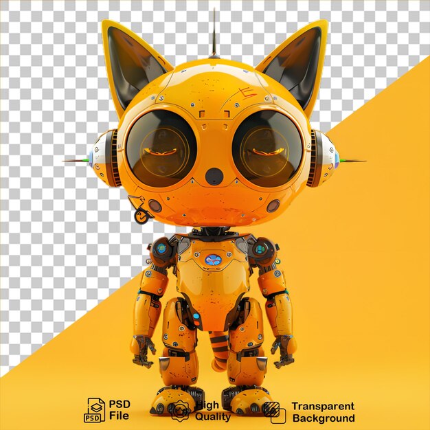 yellow robot cat png include image