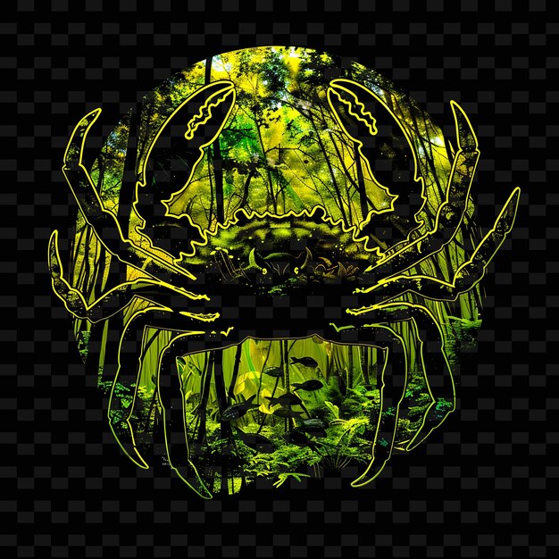 PSD a yellow spider with a black background and the words quot spider quot on it