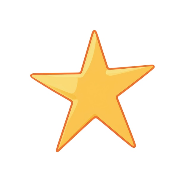 a yellow star with a star on it