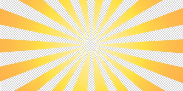 yellow sunburst with color stripes influenced by Japanese woodblock printing styles AI Generative