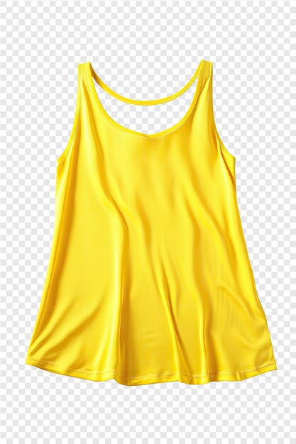 PSD yellow tank top with a black top that says yellow top