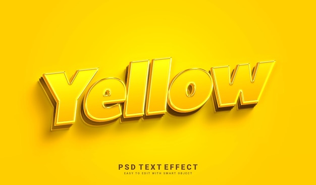 Yellow Text Effect