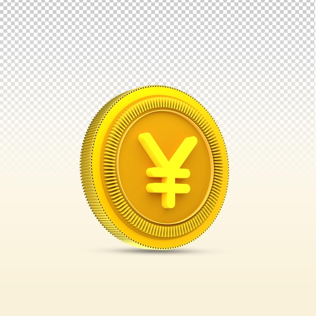 Yen Japan Coin Currency 3D Icon Collections