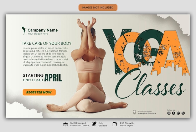 PSD yoga classes banner