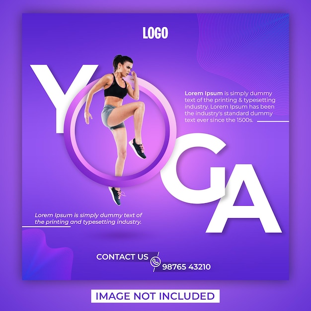 YOGA Fitness Social Post